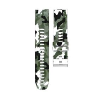 Killer Deals Silicone Strap for 22mm Garmin Forerunner 935/Fenix 5/6 - Camo Black & White (S-GFX522MM-C+B+W)