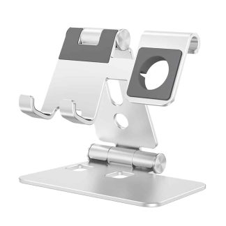 Killer Deals 2-in-1 Aluminium Apple iPhone / iWatch Foldable Docking Stand