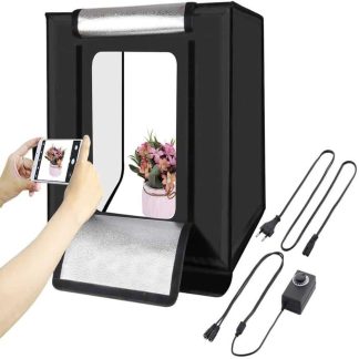 Killer Deals 40cm folding portable 30W 5500K white light photo lighting studio shooting tent box kit with 6 colours (AM-4040)