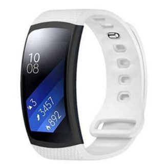 Killer Deals Silicone Strap for Samsung Gear Fit 2 R360-White (S-SF2-W)