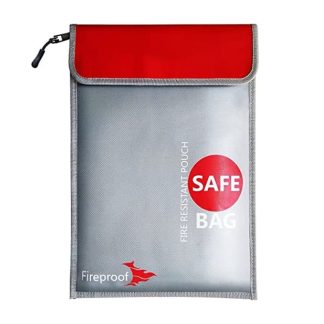 Killer Deals Document Cash Passport Electronics Fire-Resistant Bag- 38x27cm