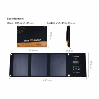 Killer Deals Foldable Portable 16W Solar Panel Dual USB Output Intelligent Charger