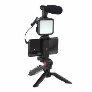 Killer Deals Vlogging/Broadcast Recording Equipment Shotgun Mount + Microphone & LED