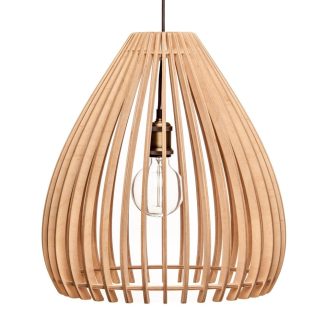 Killer Deals Modern Luxury Scandanavian Birch Wooden Pendant Lamp Shade- Hana