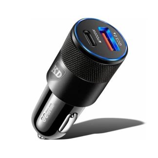 Killer Deals 38W USB-C Car Charger Dual Port PD 20W/QC3.0 Charging Adapter