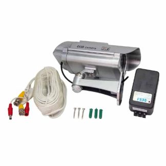 Killer Deals Dummy Solar Powered Camera With Infrared Lights + Camera Wall Mount Bracket + Cctv Extention Cable Kit 20Mm + Plugin Transformer - Combo