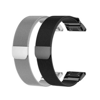 Killer Deals 22mm Milanese Stainless Steel Strap for Garmin Fenix 5/ 6/ 7