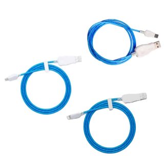 Killer Deals LED Light Flow Flashing USB Type-C Replacement Charger Cable