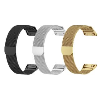 Killer Deals 22mm Milanese Stainless Steel Strap for Garmin Fenix 5