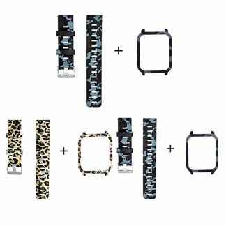 Killer Deals 20mm Silicone Strap & Protective Case w/ Film for Amazfit BIP