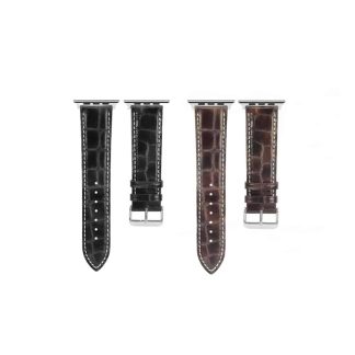Killer Deals Crocodile Grain Leather Strap for 38/40/41mm Apple Watch