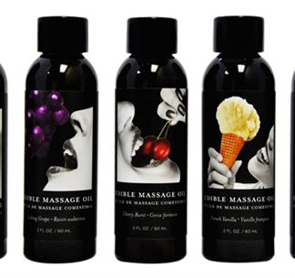 Edible Massage Oil - 25 Count Display - 2 Fl. Oz. Bottles - Assorted Flavors