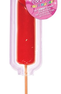 Jumbo Cock Pops Fruit Flavored - Strawberry