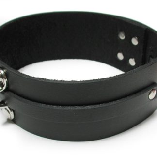 Bondage Basics Black Leather Collar