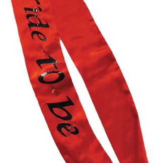 Bride-to-Be Flashing Sash - Red
