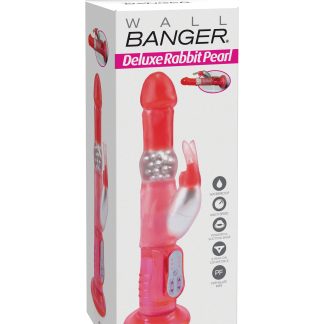 Rabbit Pearl Waterproof Deluxe Rotating Wall Bangers Pink