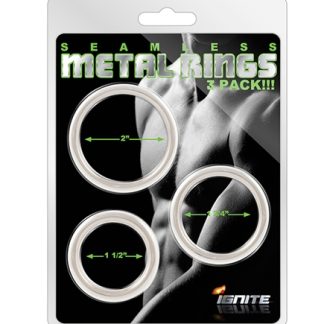Seamless Metal Rings - 3 Pack