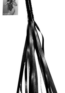 Sex and Mischief Crystal Whip - Black