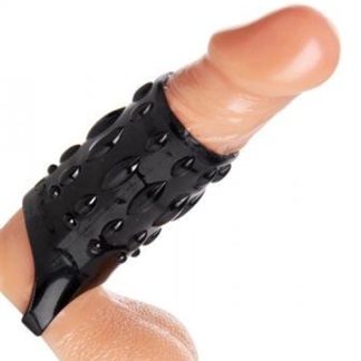 Sheath Sensations Enhancer Sex Sleeve - Black