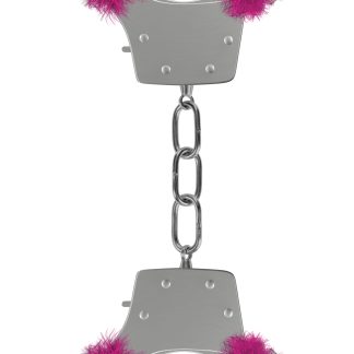 Pleasure Furry Handcuffs - Pink