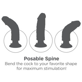 King Cock 7-Inch Vibrating Cock - Light