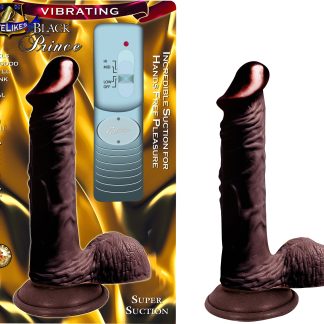 Lifelike Vibrating Black Prince 6''