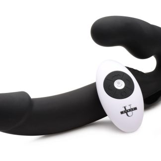 Urge Silicone Strapless Strap on With Remote - Black