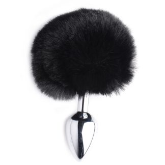 Onyx Bunny Tail Anal Plug