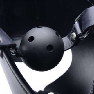 Pup Puppy Play Hood and Breathable Ball Gag