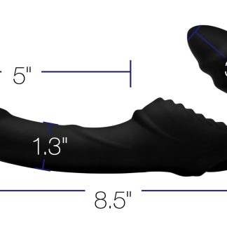 Pro Rider 9x Vibrating Silicone Strapless Strap on With Remote Control