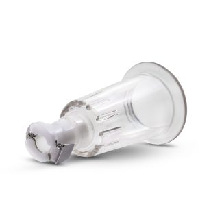 Temptasia Nipple Pumping Cylinders Set of 2 (1 Inch Diameter) - Clear