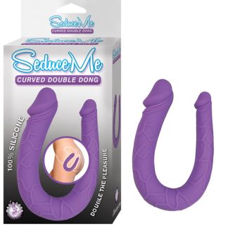 Seduce Me Curved Double Dong - Purple