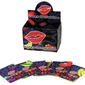 Trust Latex Dental Dams - 100 Piece Box - Assorted Flavors
