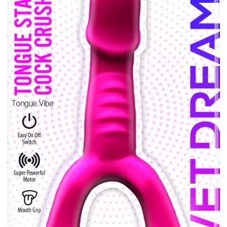 Tongue Star Cock Crush Tongue Vibe With Penis Super Powerful Motor - Pink