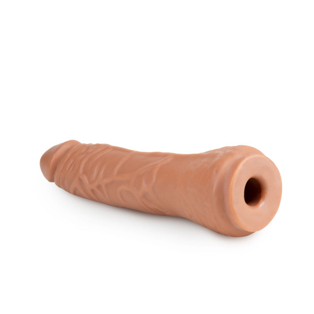 Lock on - 7.5 Inch Realistic Lock on Dildo - Mocha