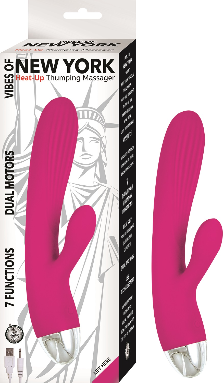 Vibes of New York - Heat-Up Thumping Massager