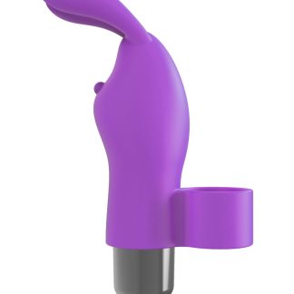 The 9's Flirt Finger Bunny Finger Vibrator - Purple
