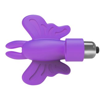 The 9's Flirt Finger Butterfly Finger Vibrator - Purple