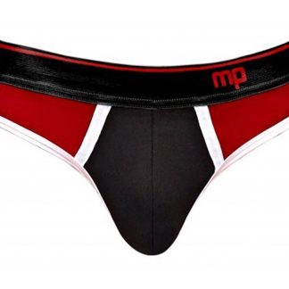 Retro Sport Panel Jock - L/ XL - Black/ Red