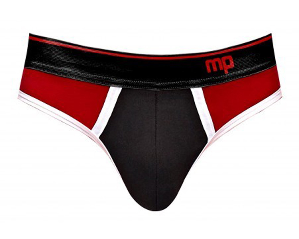 Retro Sport Panel Jock - L/ XL - Black/ Red