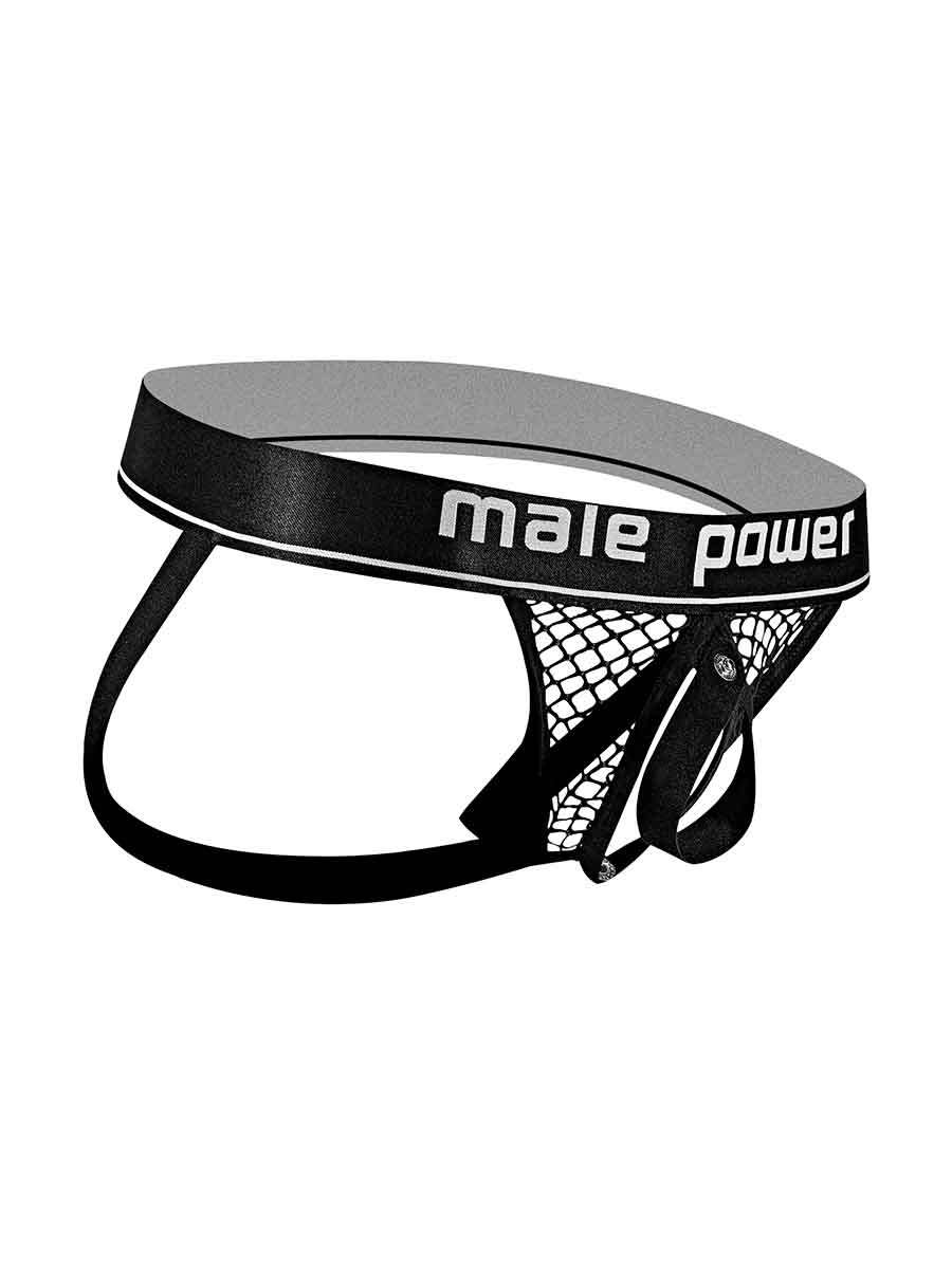 Cock Pit Net Cock Ring Jock - L/ XL - Black