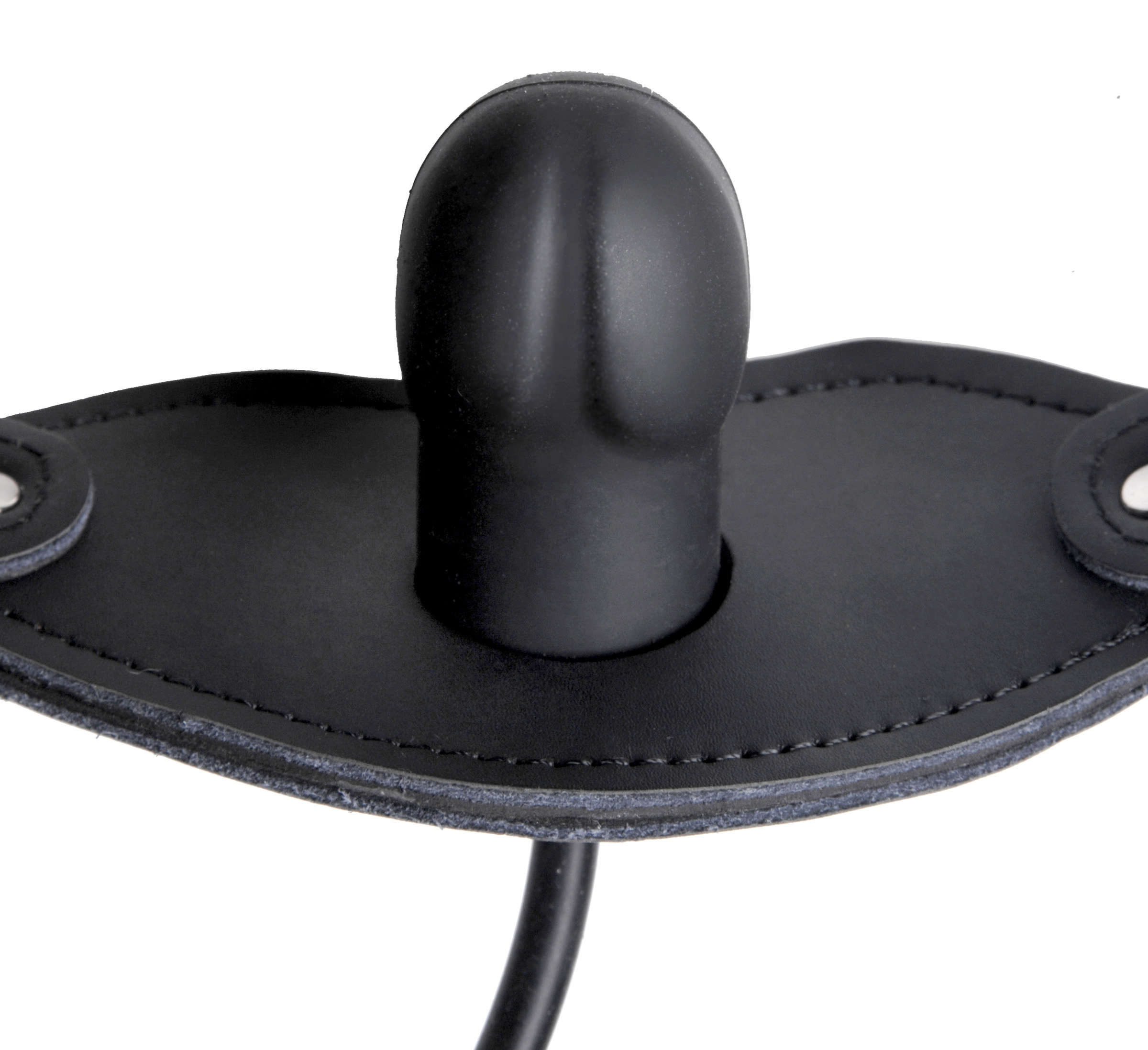 Silencer Inflatable Locking Penis Gag - Black