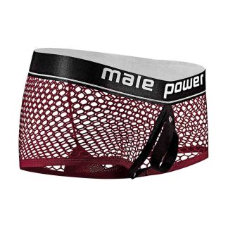 Cock Pit Net Mini Cock Ring Short - Large - Burgundy