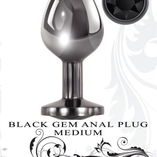 Black Gem Anal Plug - Medium