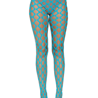 Jumbo Pothole Net Tights - Neon Blue - One Size