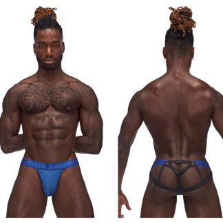 Sexagon Strappy Ring Jock - Large/x-Large - Royal