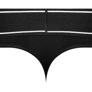 Modal Rib Bong Thong - X-Large - Black