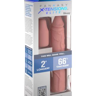 Fantasy X-Tensions Elite 8 Inch Sleeve With 2 Inch Plug - Light