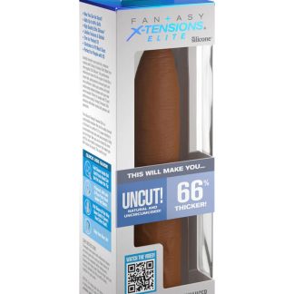 Fantasy X-Tensions Elite Uncut 7 Inch Extension Sleeve - Tan