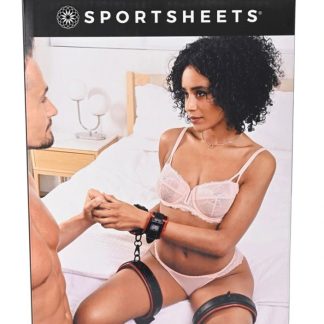 Saffron Thigh and Wrist Cuff Set - Black/red